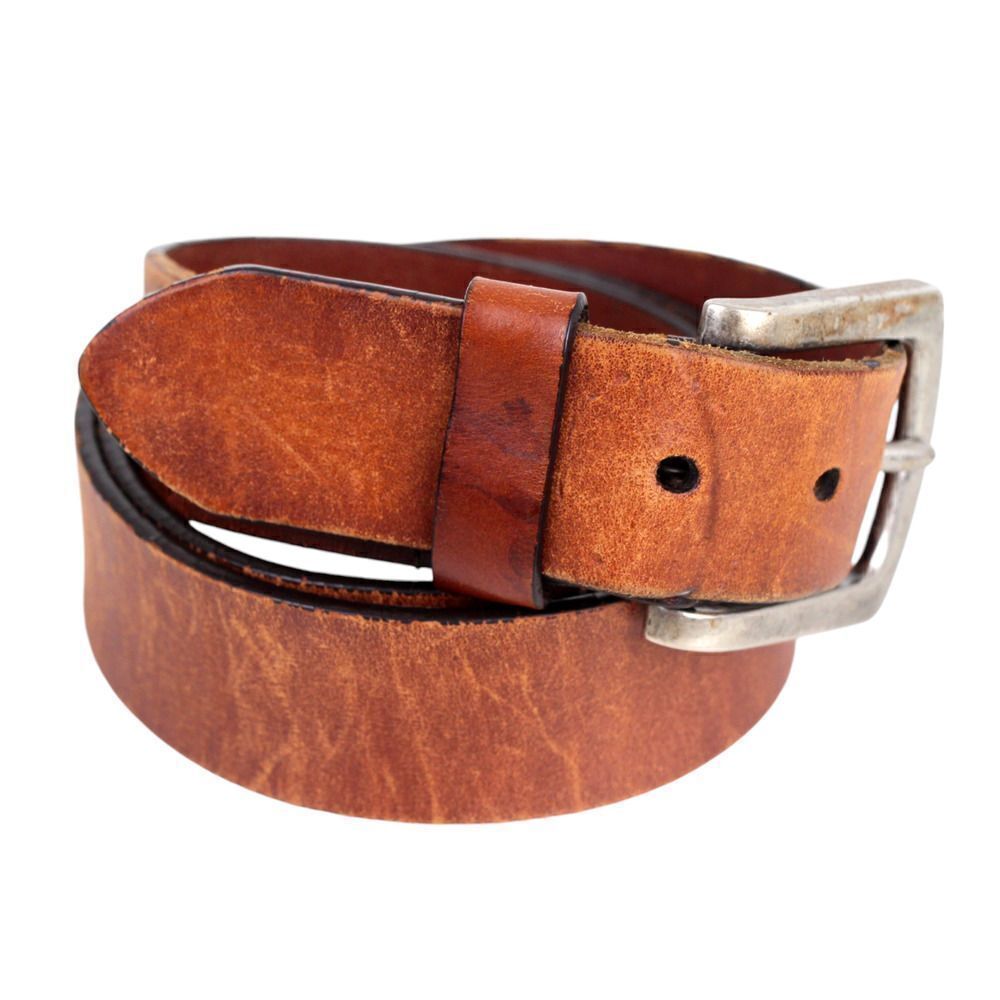 Levi's TAN BROWN GENUINE LEATHER 1 3/8"Wd CASUAL DRESS MEN'S BELT Sz 38/95 (G17 - Picture 6 of 14